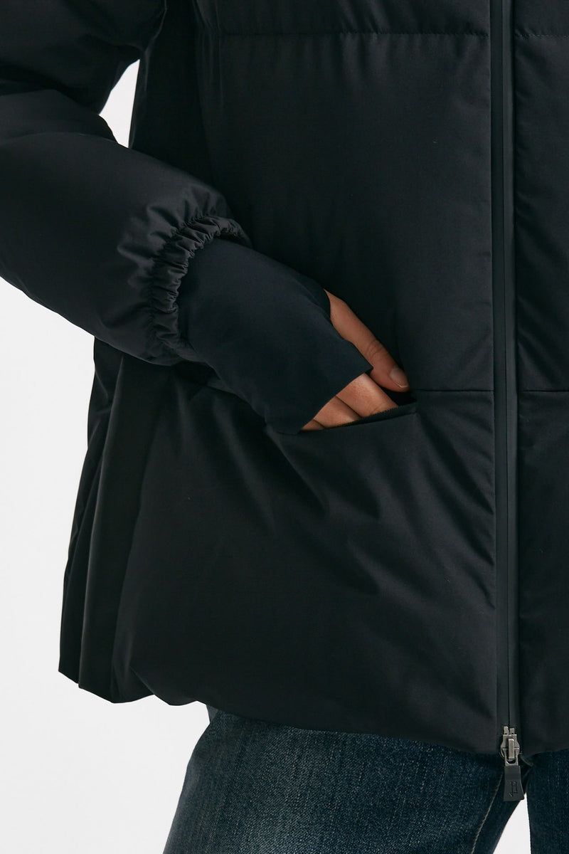 giubbino laminar corto nero in gore-tex windstopper women Herno - 8