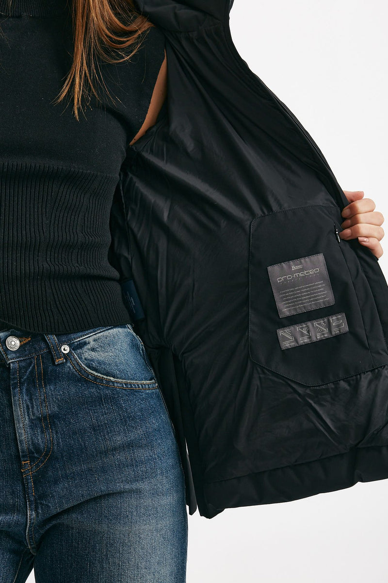 giubbino laminar corto nero in gore-tex windstopper women Herno - 9
