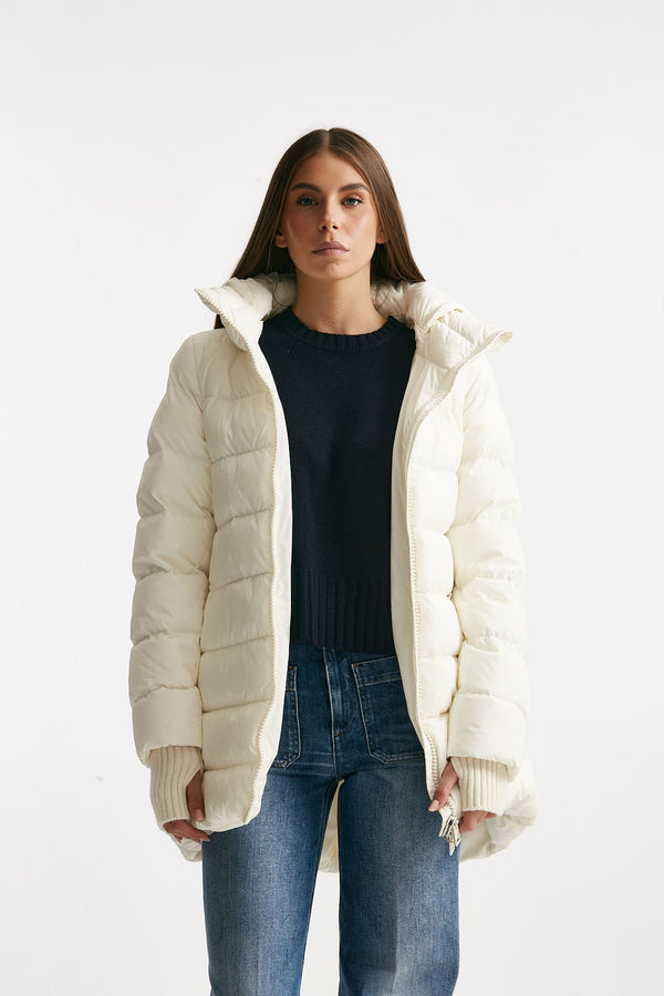 piumino midi chamonix bianco women Herno