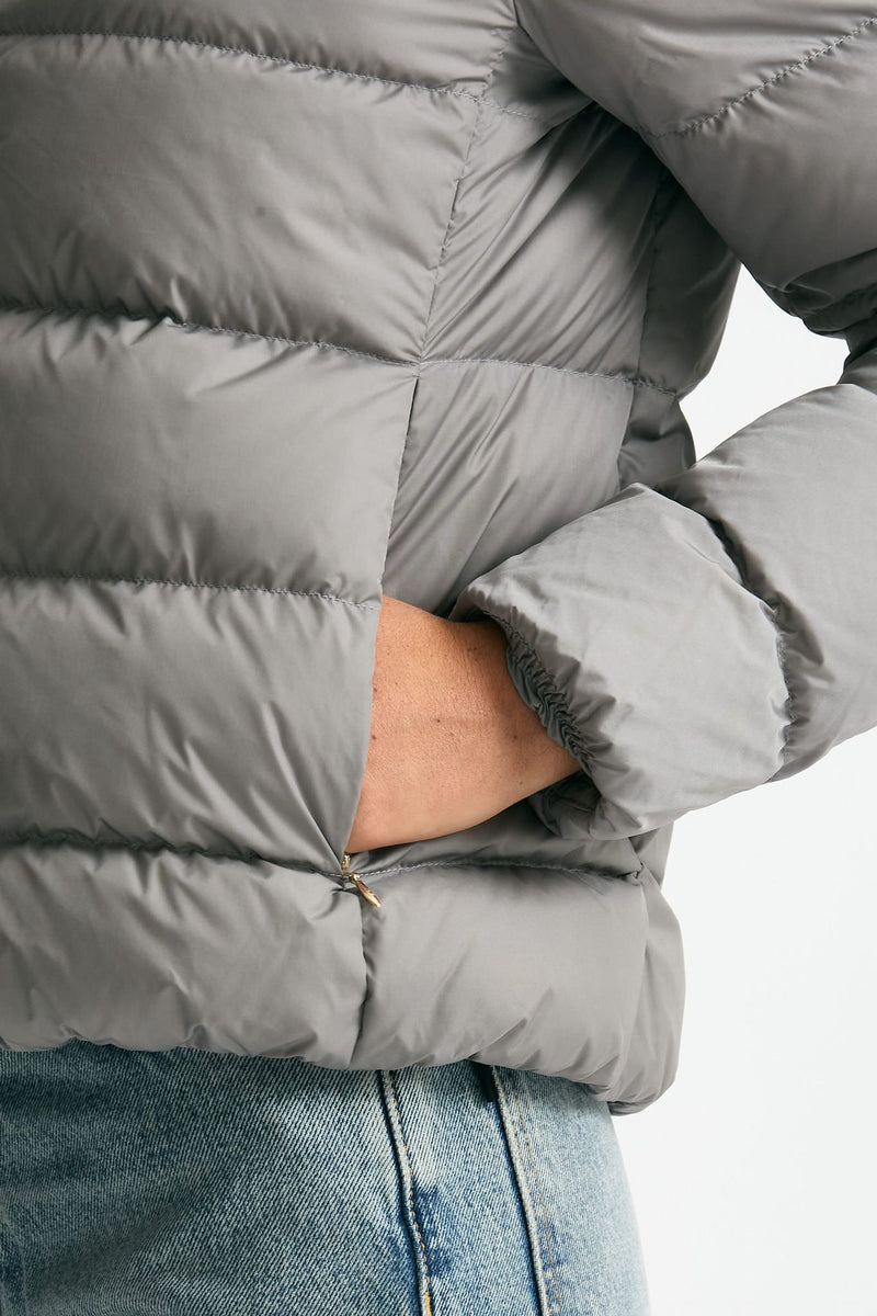 Piumino corto grigio chiaro women Herno - 6