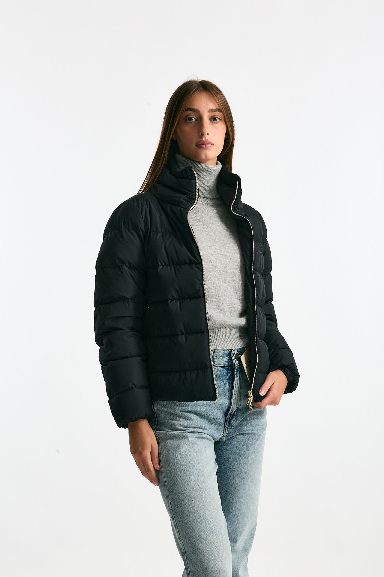 Piumino corto nero women Herno - 3