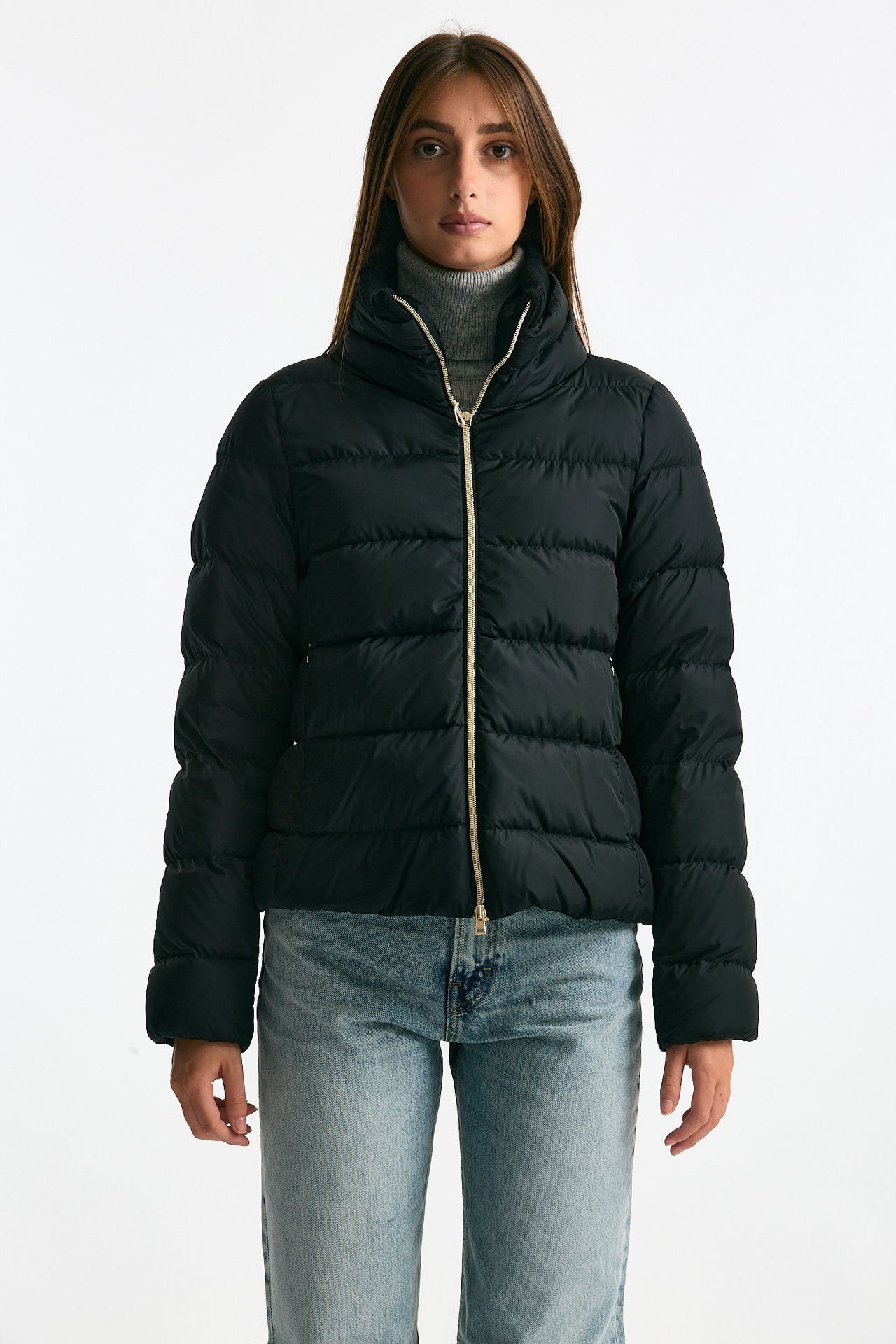 Piumino corto nero women Herno - 5