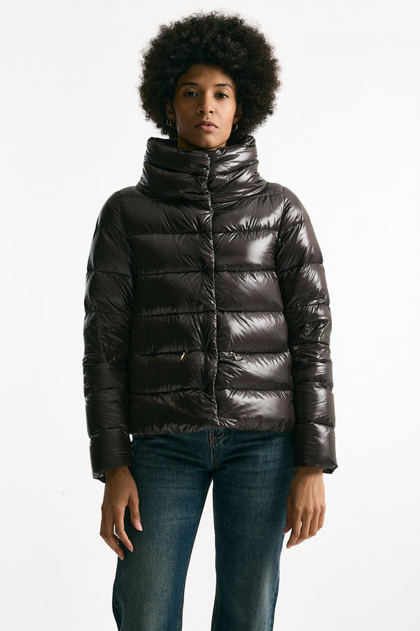 Piumino corto cioccolato women Herno