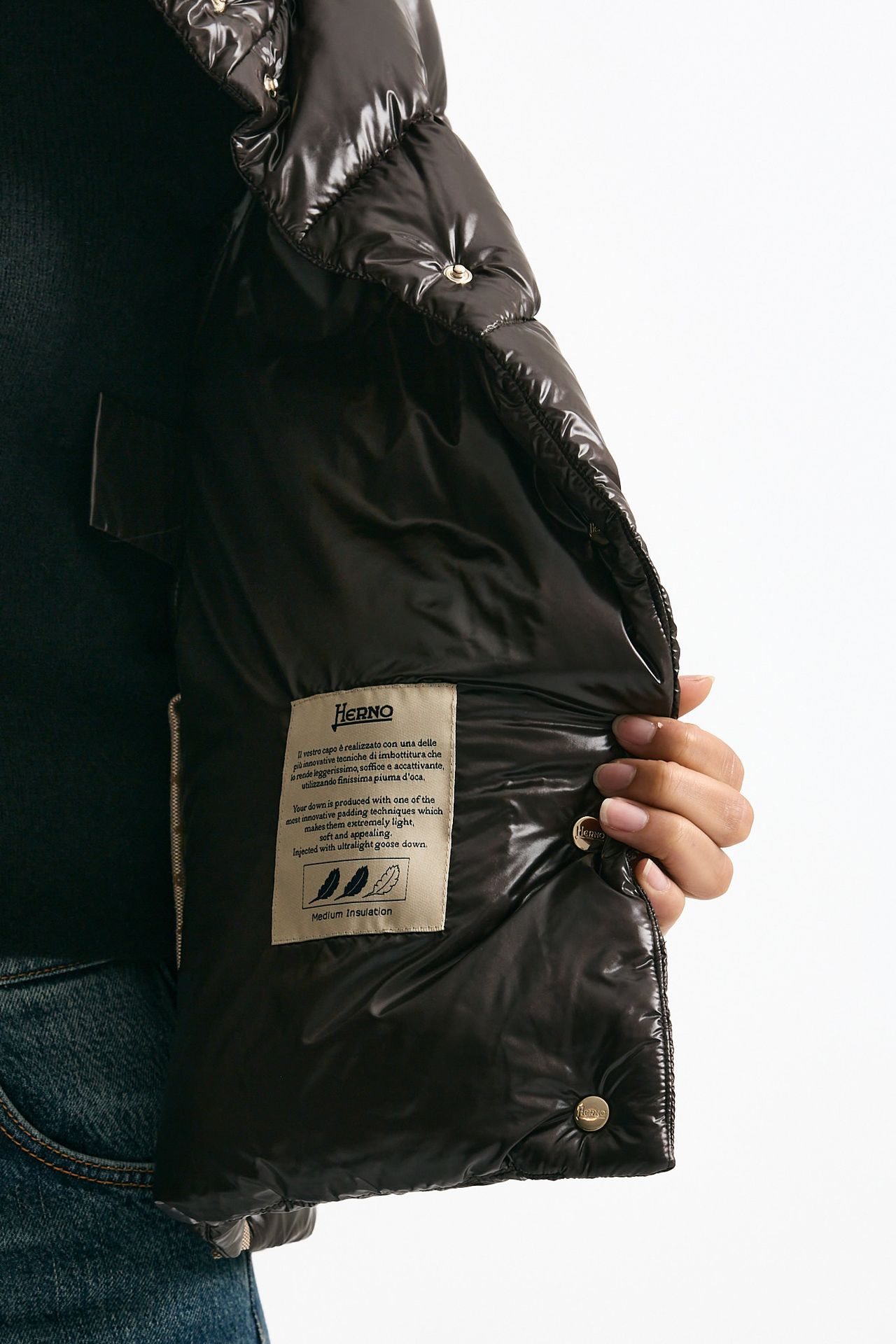 Piumino corto cioccolato women Herno - 9