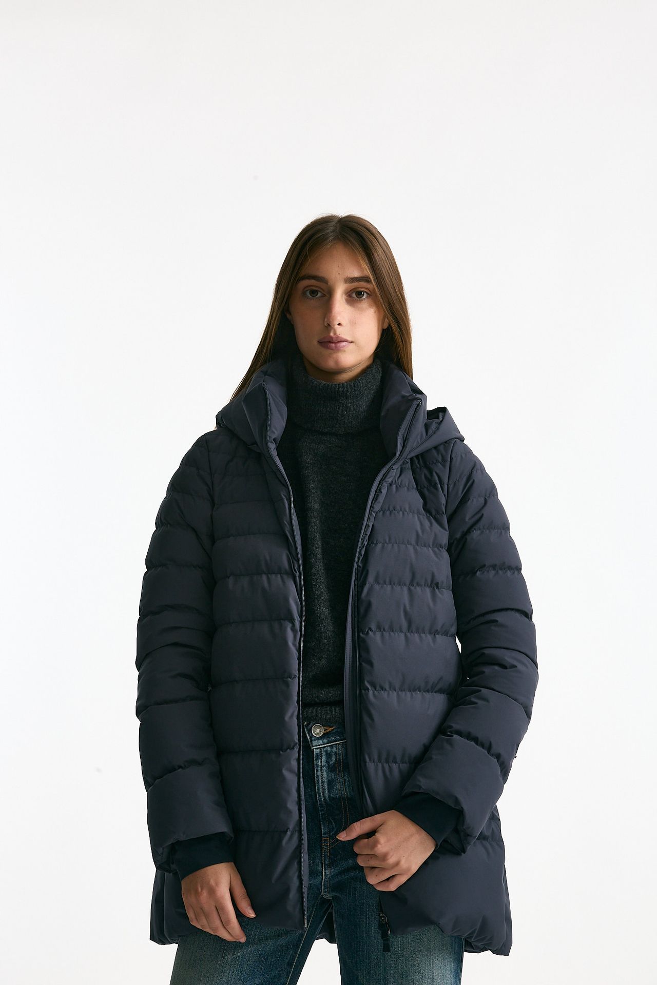 Piumino midi imbottito blu women Herno - 2