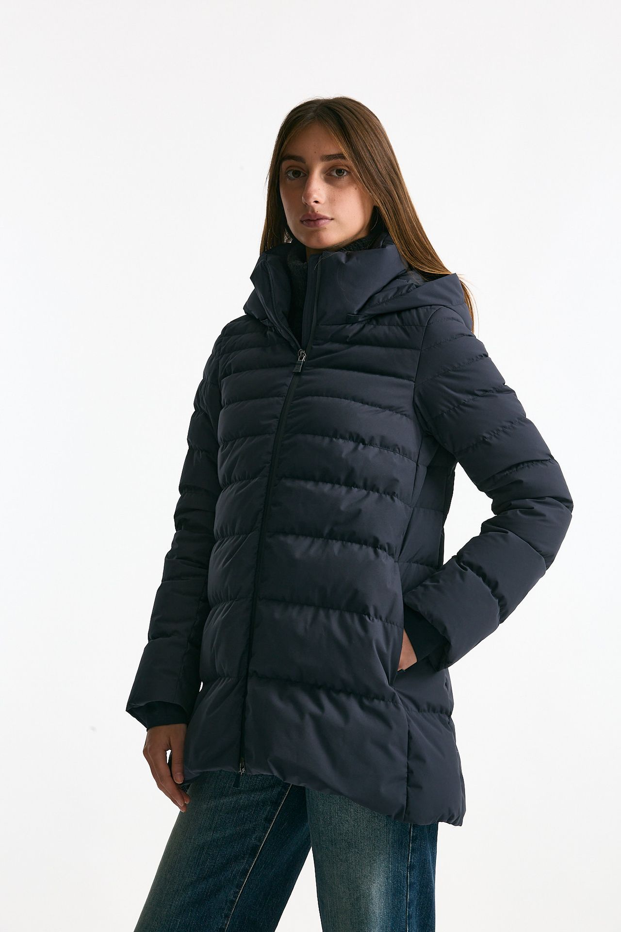 Piumino midi imbottito blu women Herno - 4