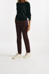 Pantalone slim LEYRE bordeaux women Incotex - 3