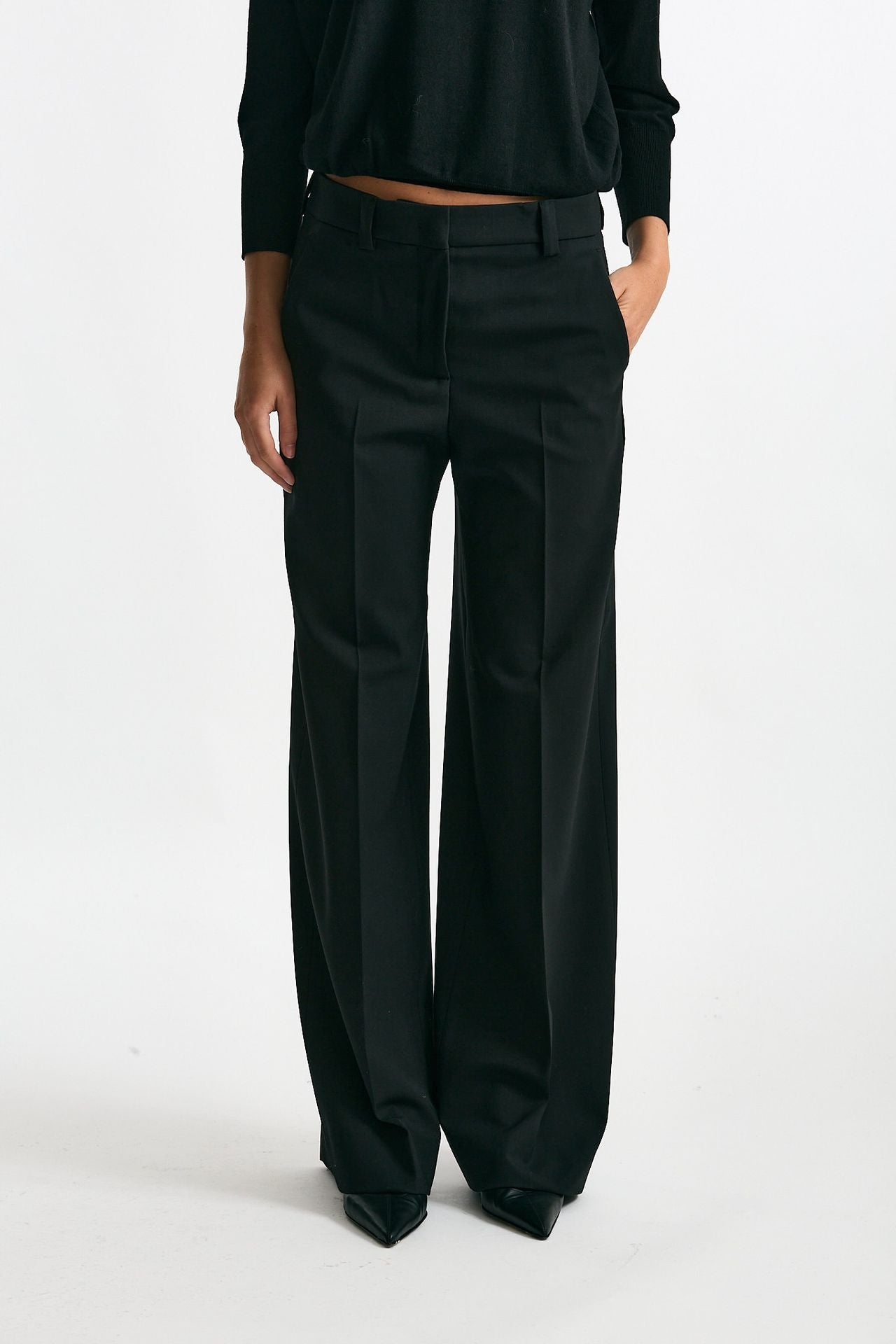 Pantalone ampio NEERA nero women Incotex - 2