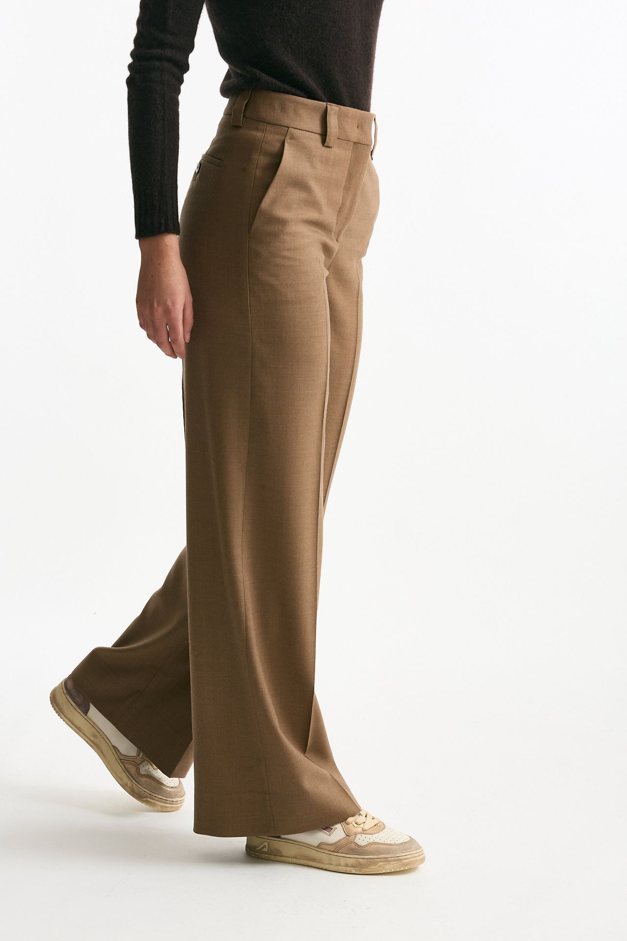 Pantalone NEERA ampio in flanella cammello women Incotex - 3