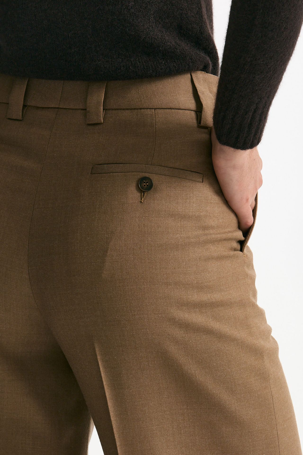 Pantalone NEERA ampio in flanella cammello women Incotex - 6