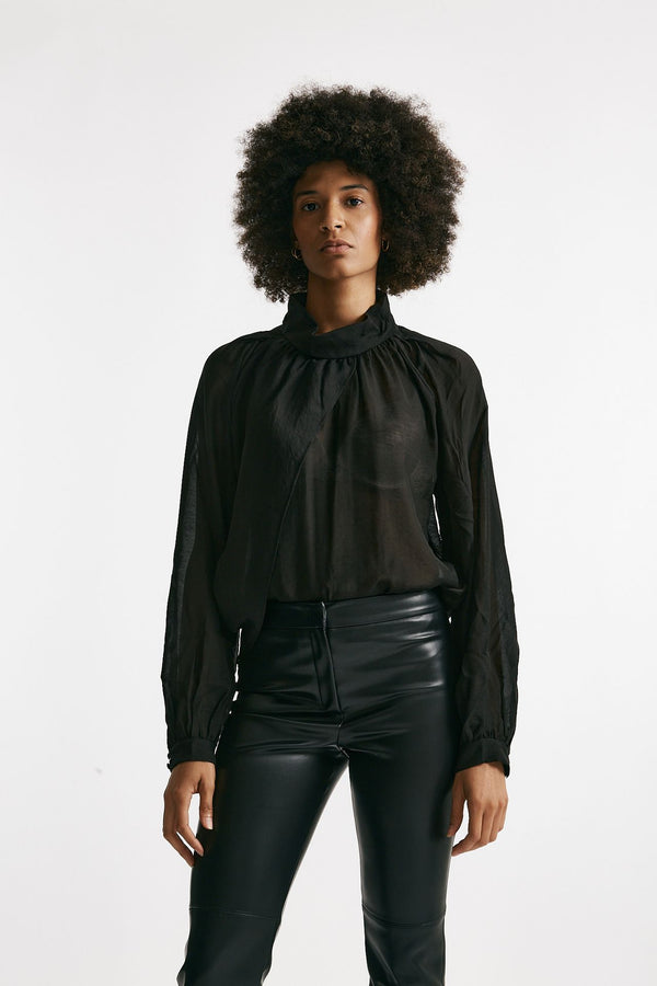 Camicia in viscosa nero women Iro