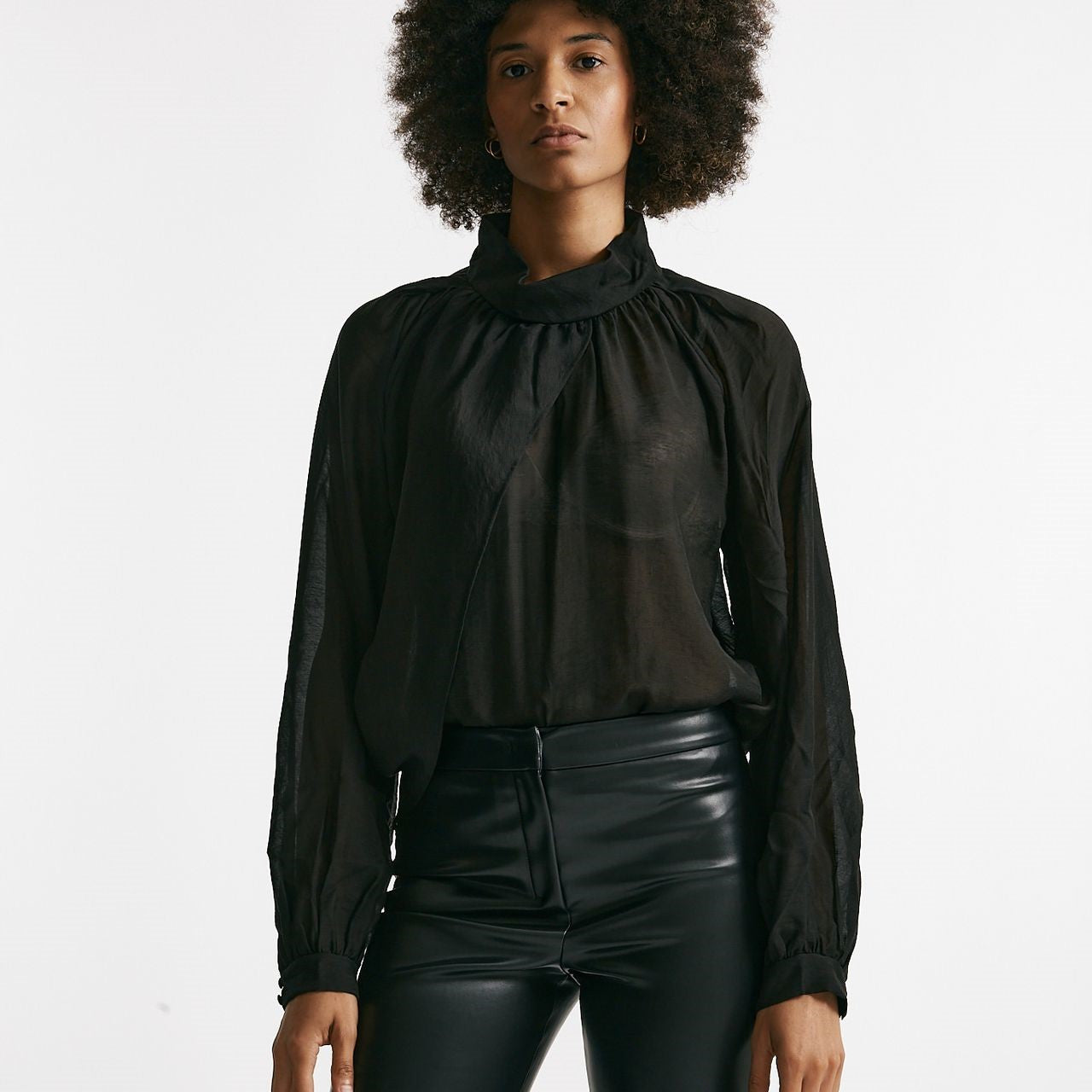 Camicia in viscosa nero women Iro - 7