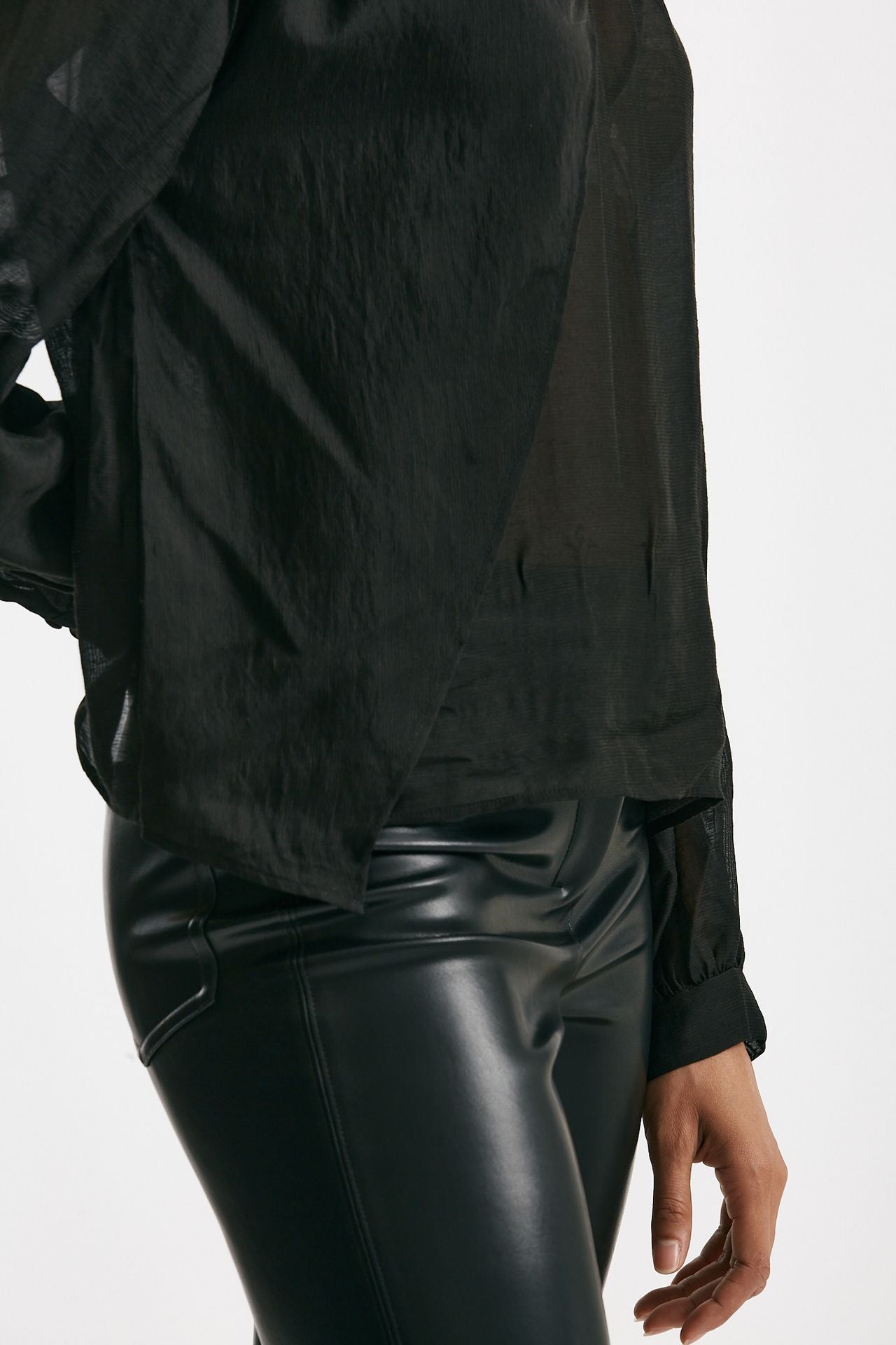 Camicia in viscosa nero women Iro - 5