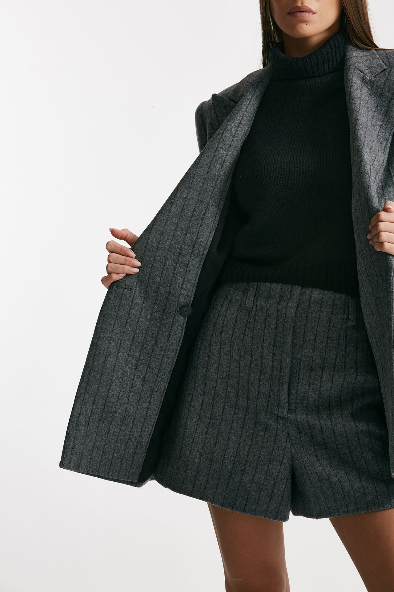 Giacca over gessata grigio women Iro - 5