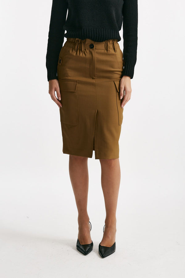 Gonna midi vita alta cammello women Iro