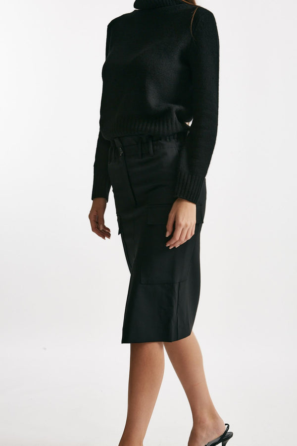 Gonna midi vita alta nero women Iro