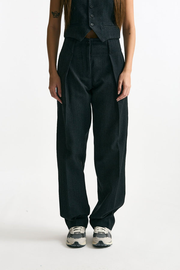 Pantalone pinces antracite women Iro