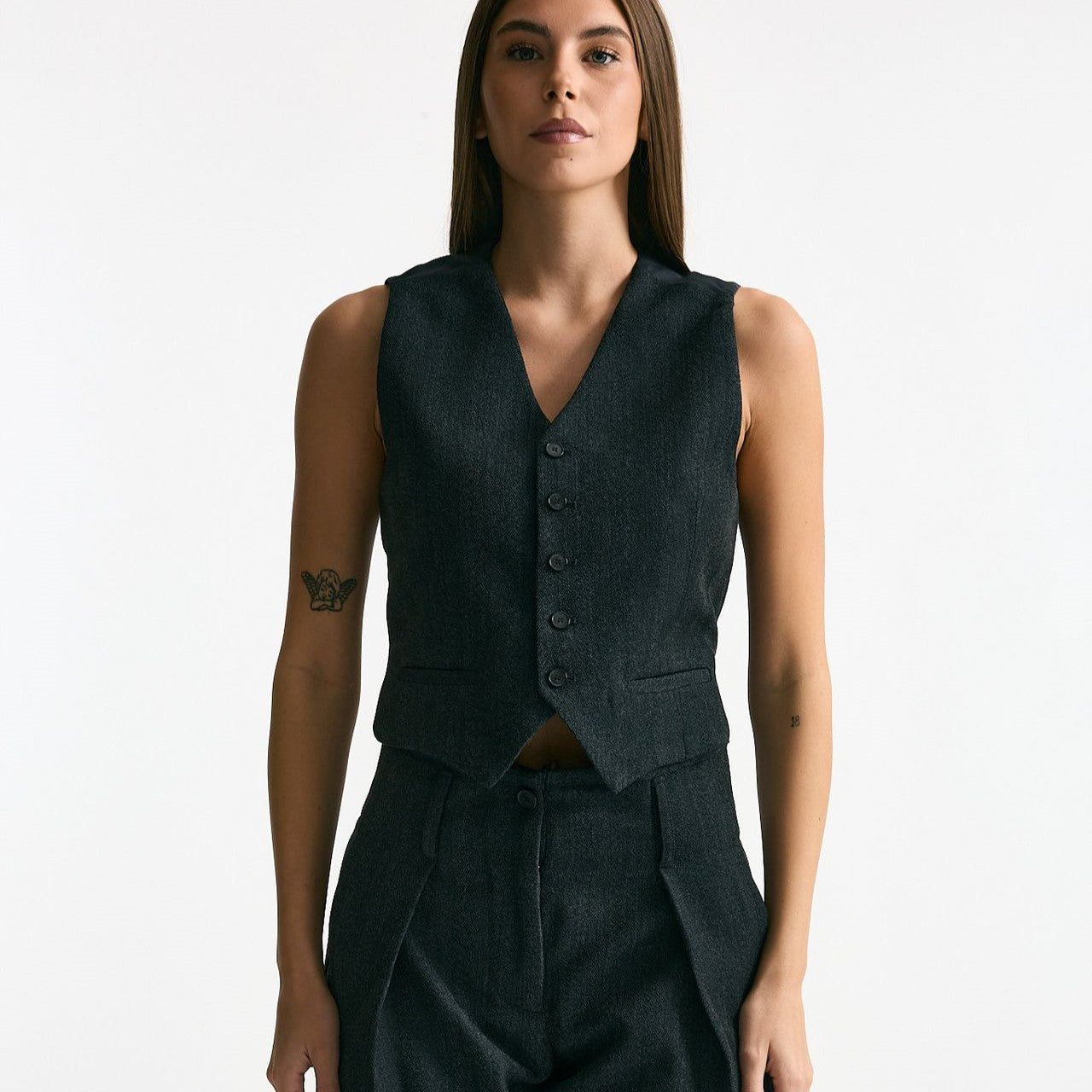 Gilet abbottonato antracite women Iro - 7