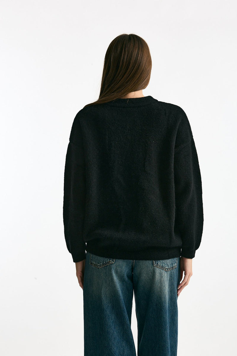 Maglia girocollo over nero women Iro - 3