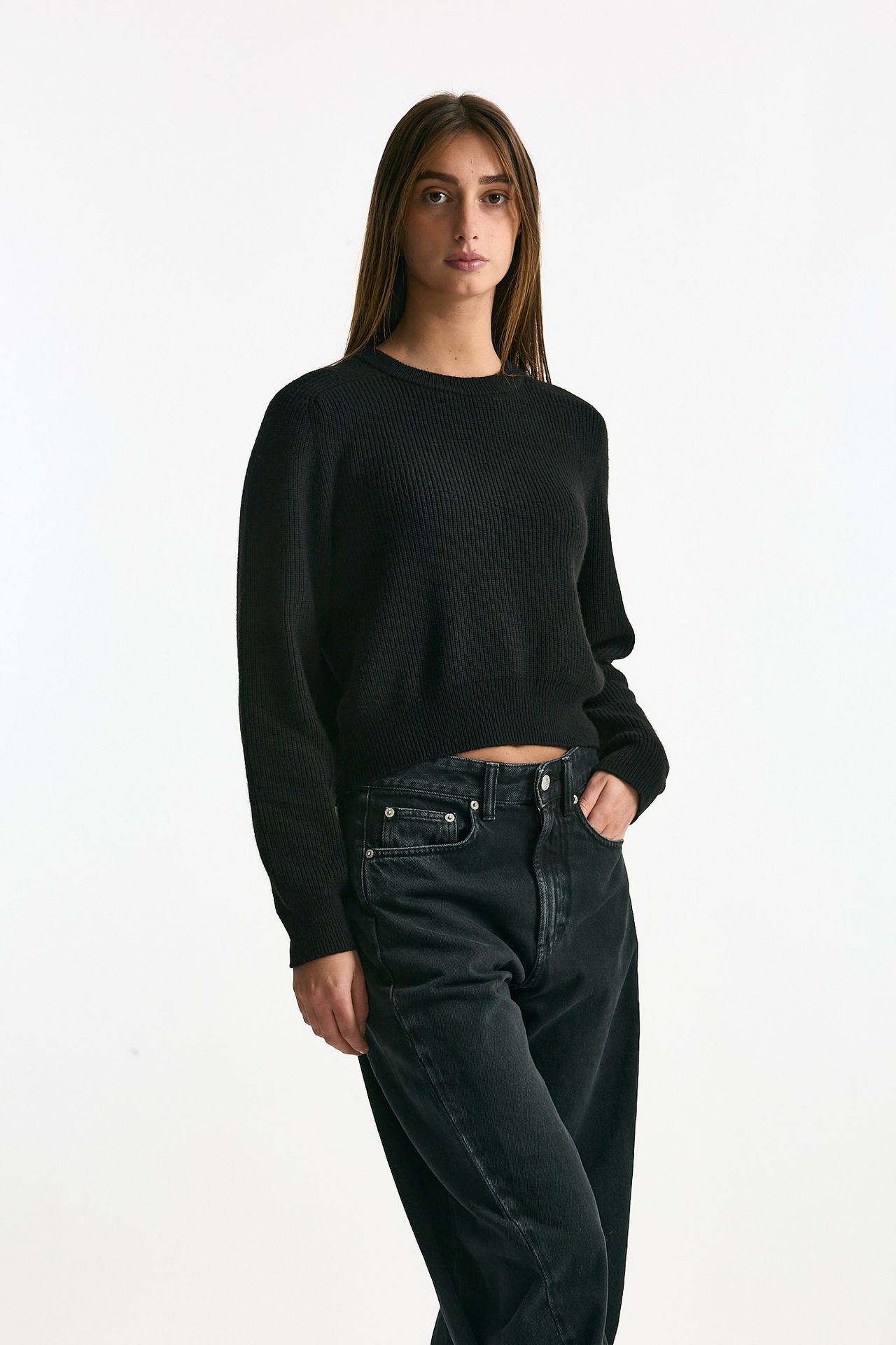 Maglia crop nero women Iro - 2