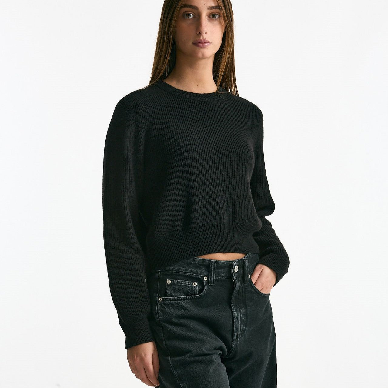 Maglia crop nero women Iro - 6