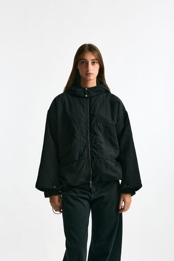 Giubbino over impermeabile nero women Kimo no - rain