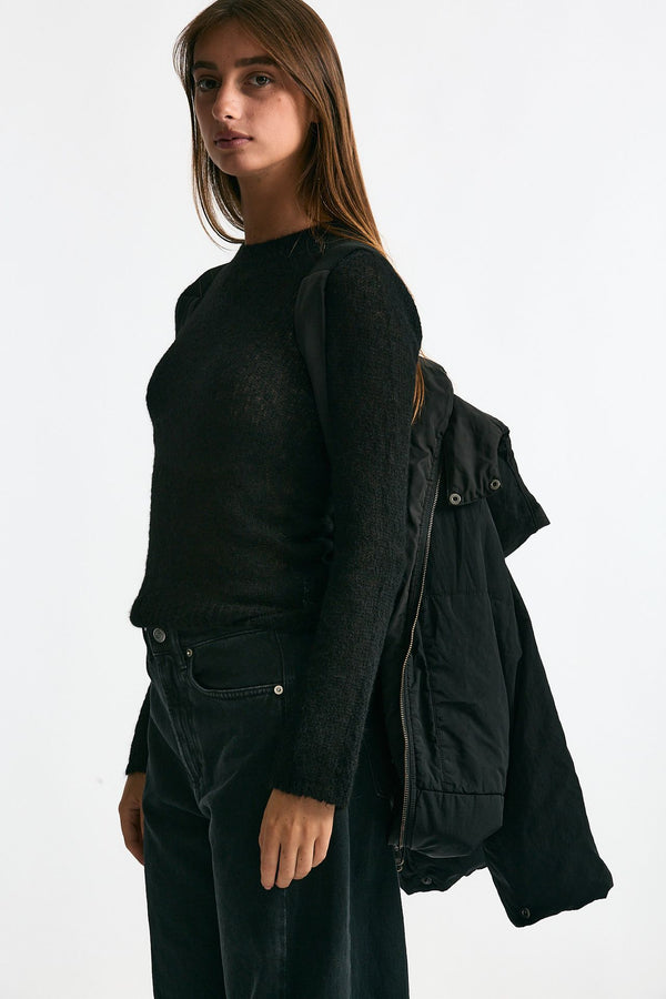 Giubbino over impermeabile nero women Kimo no - rain