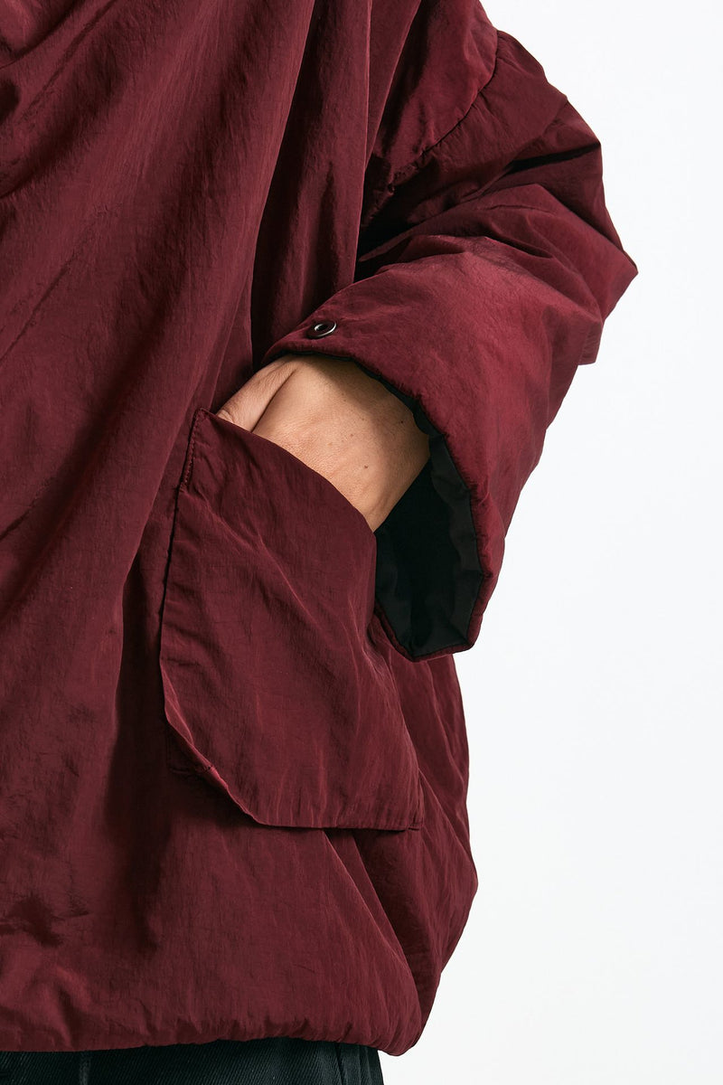 Giubbino impermeabile reversibile bordeaux e nero women Kimo no - rain - 8