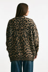 Cardigan over animalier women Laneus - 3