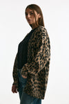 Cardigan over animalier women Laneus - 2