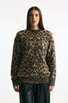 Maglia over animalier women Laneus - 2
