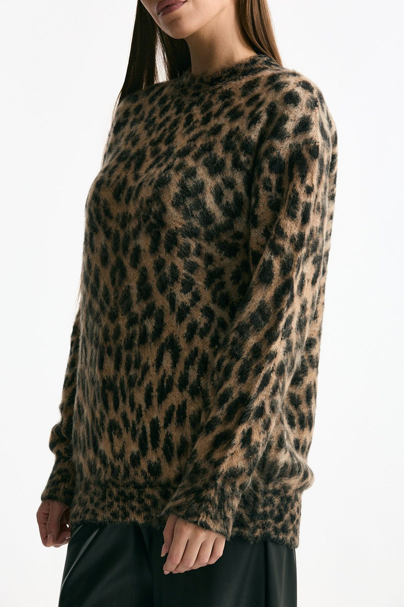 Maglia over animalier women Laneus - 4