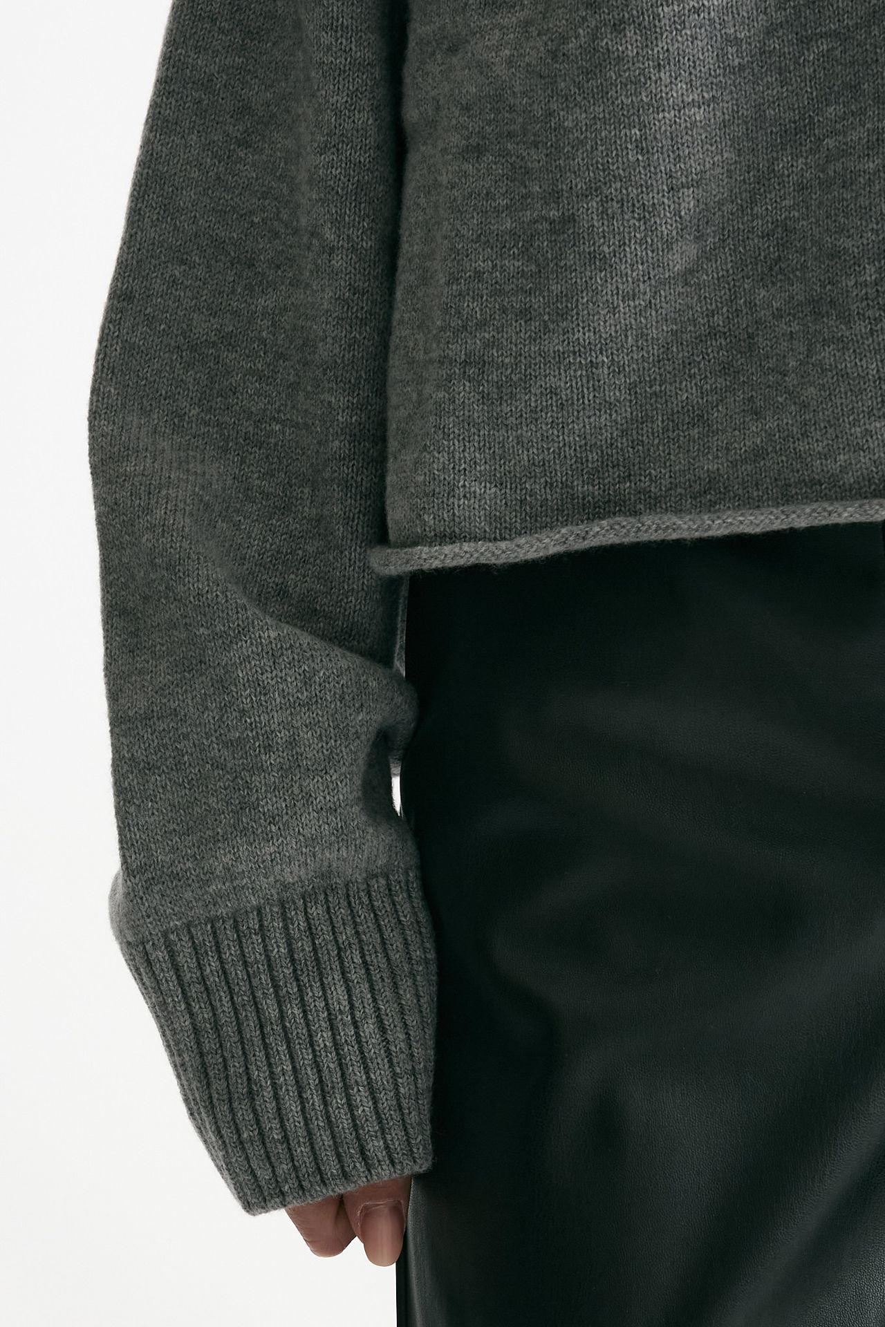 Cardigan crop grigio women Laneus - 5