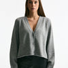 Cardigan crop grigio women Laneus - 6