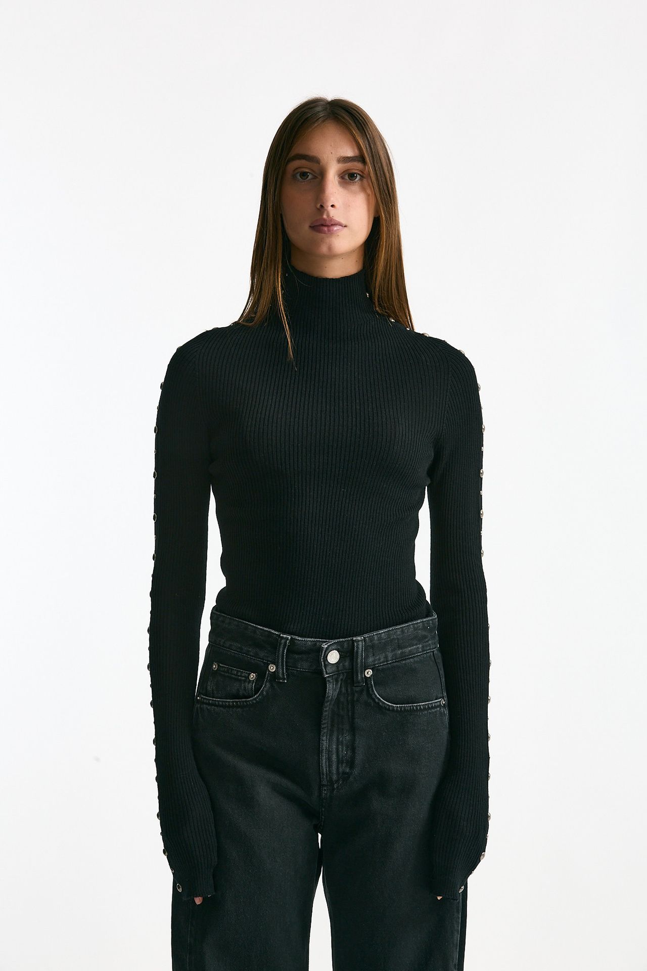 Dolcevita a costine nero women Laneus - 2