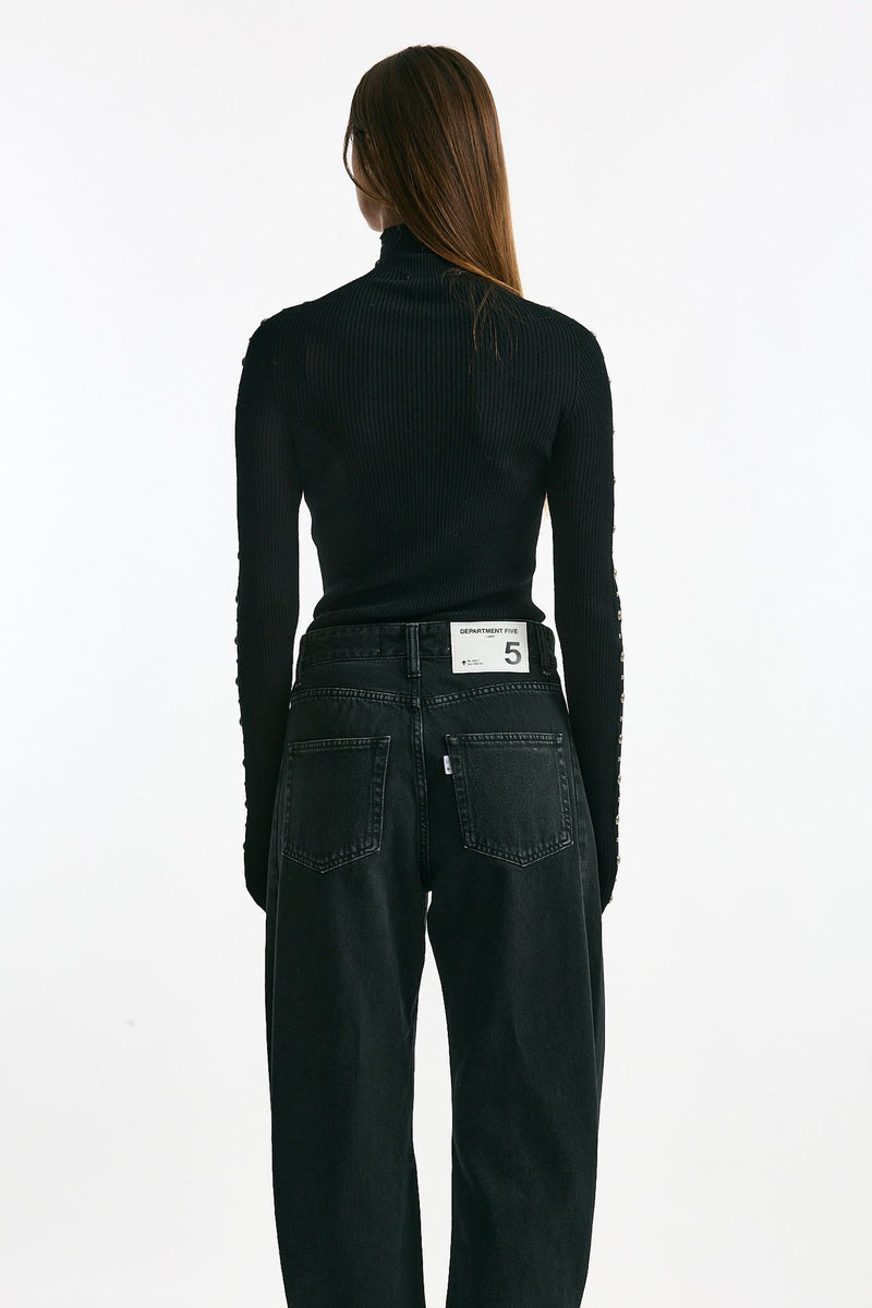 Dolcevita a costine nero women Laneus - 3