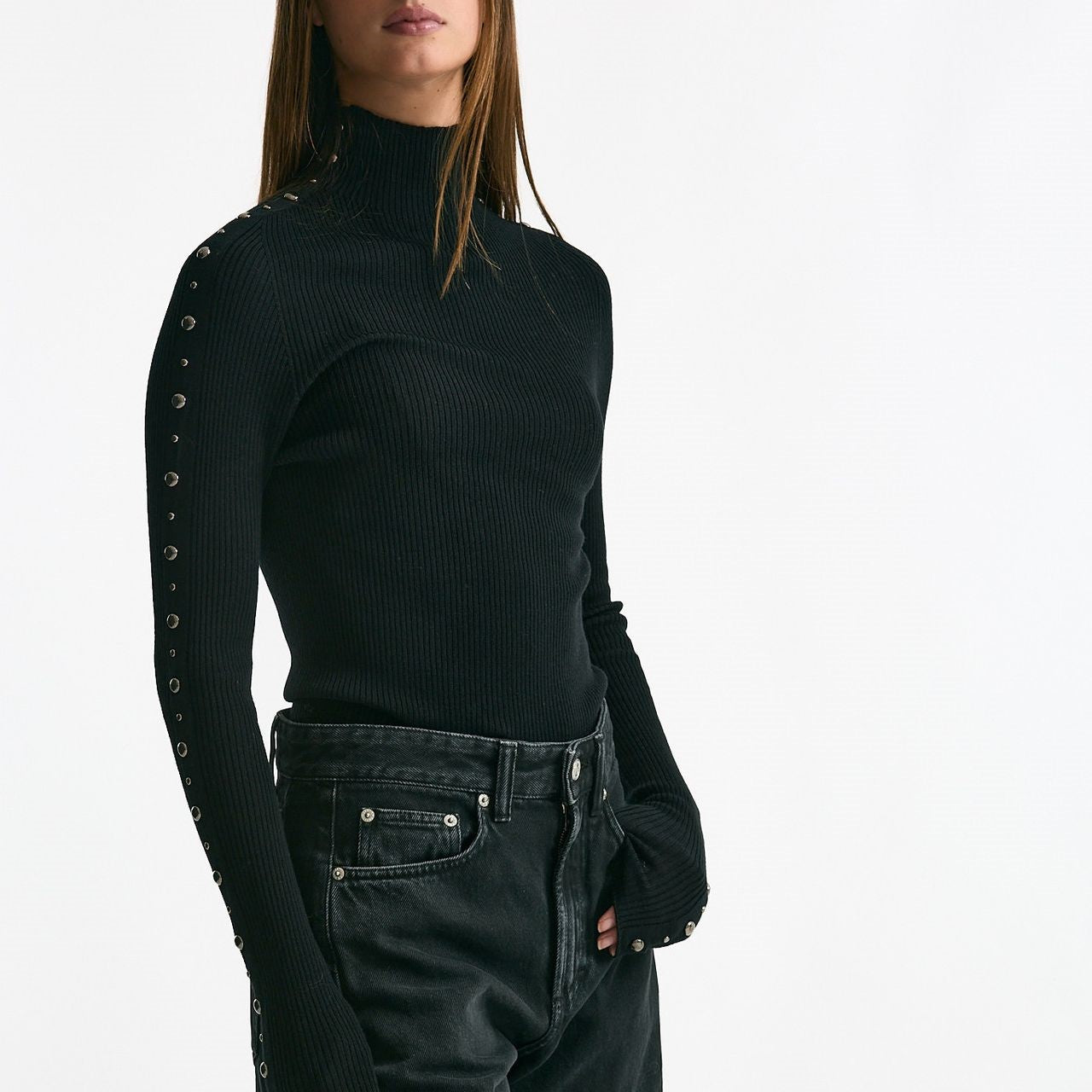 Dolcevita a costine nero women Laneus - 7