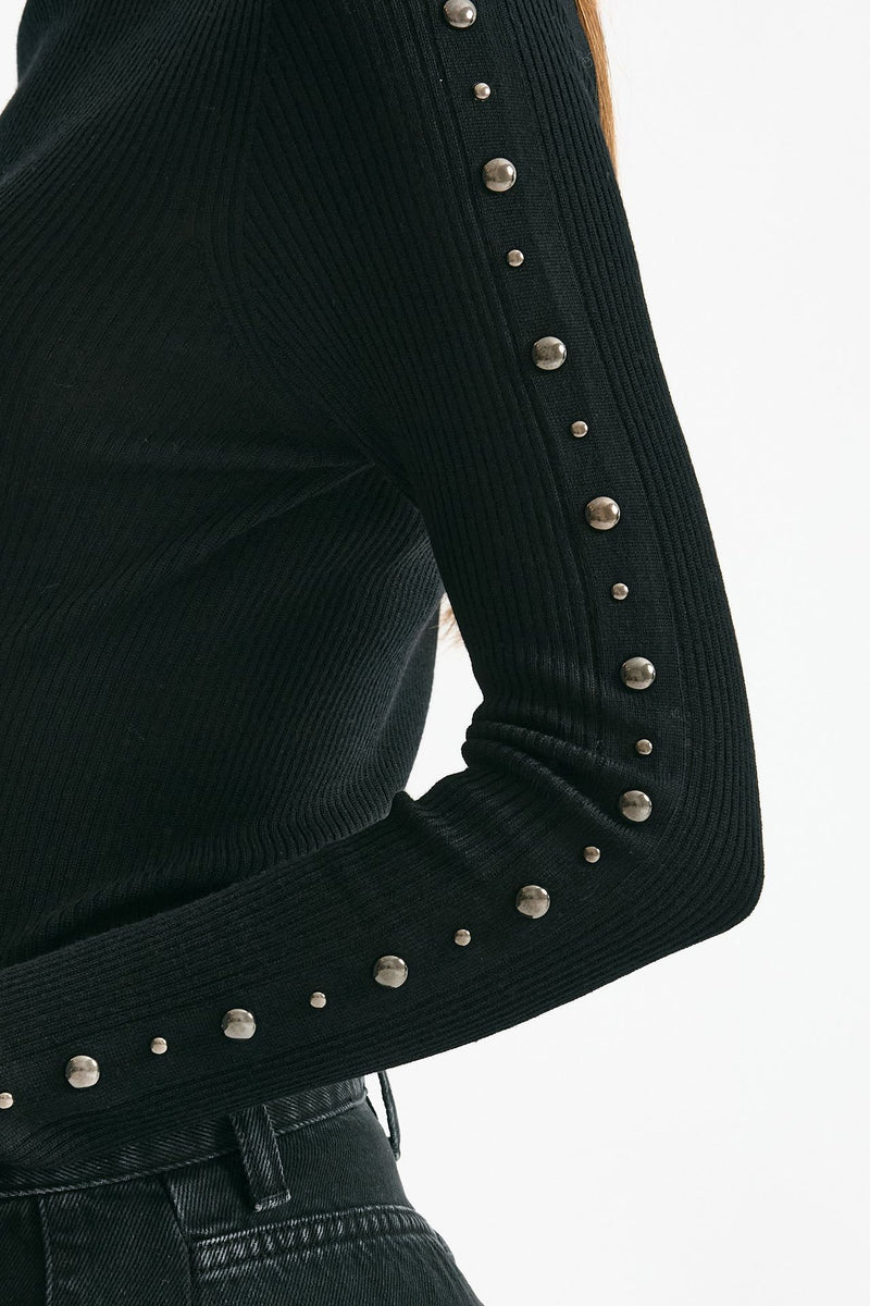 Dolcevita a costine nero women Laneus - 5