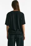 T-shirt in cotone destroyed nero women Laneus - 3
