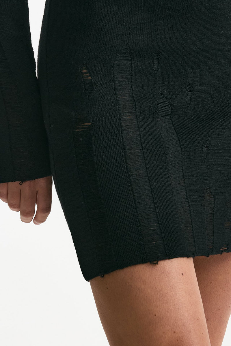 Abito in lana nero women Laneus - 4