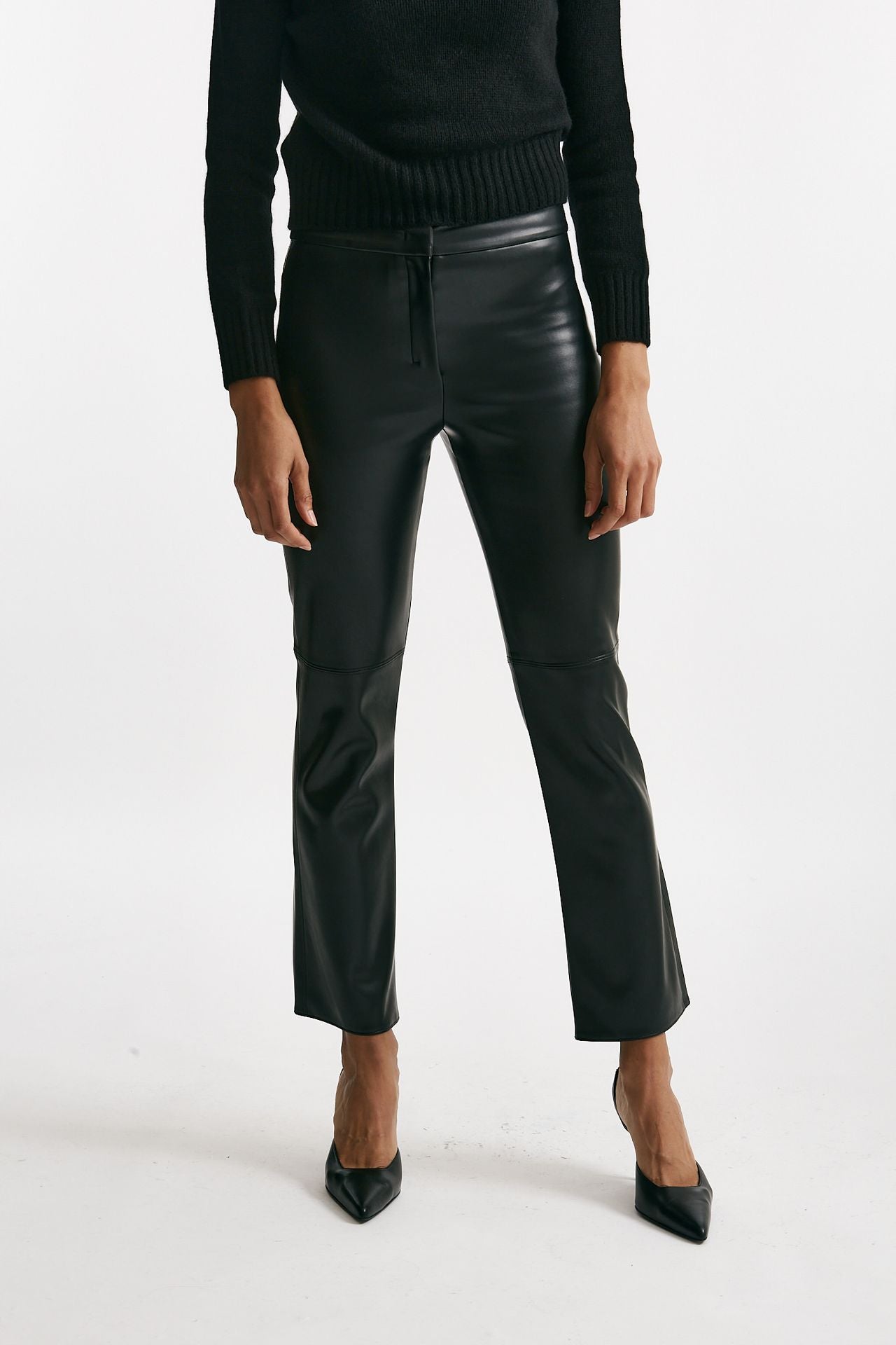 Pantalone SUBLIME slim in eco pelle nero women Max mara s - 1