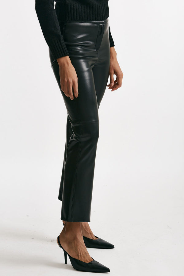 Pantalone SUBLIME slim in eco pelle nero women Max mara s