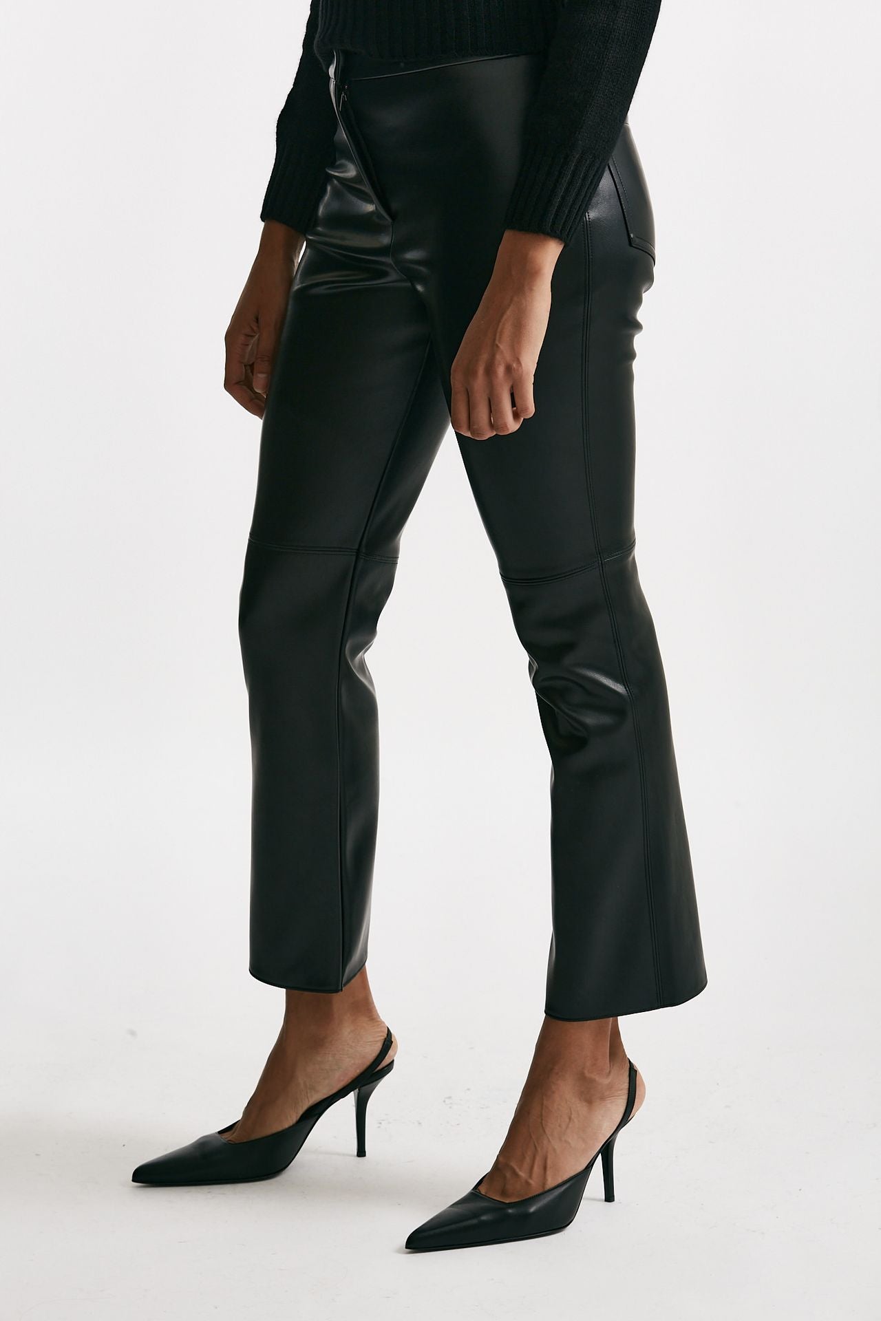 Pantalone SUBLIME slim in eco pelle nero women Max mara s - 4