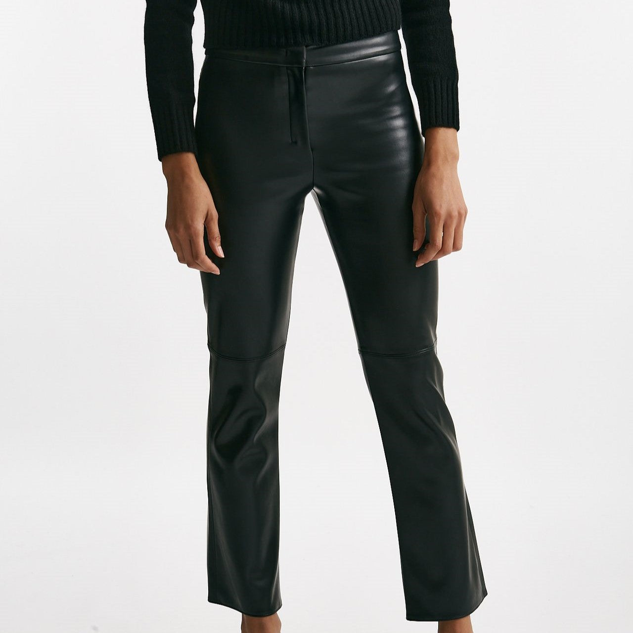 Pantalone SUBLIME slim in eco pelle nero women Max mara s - 7