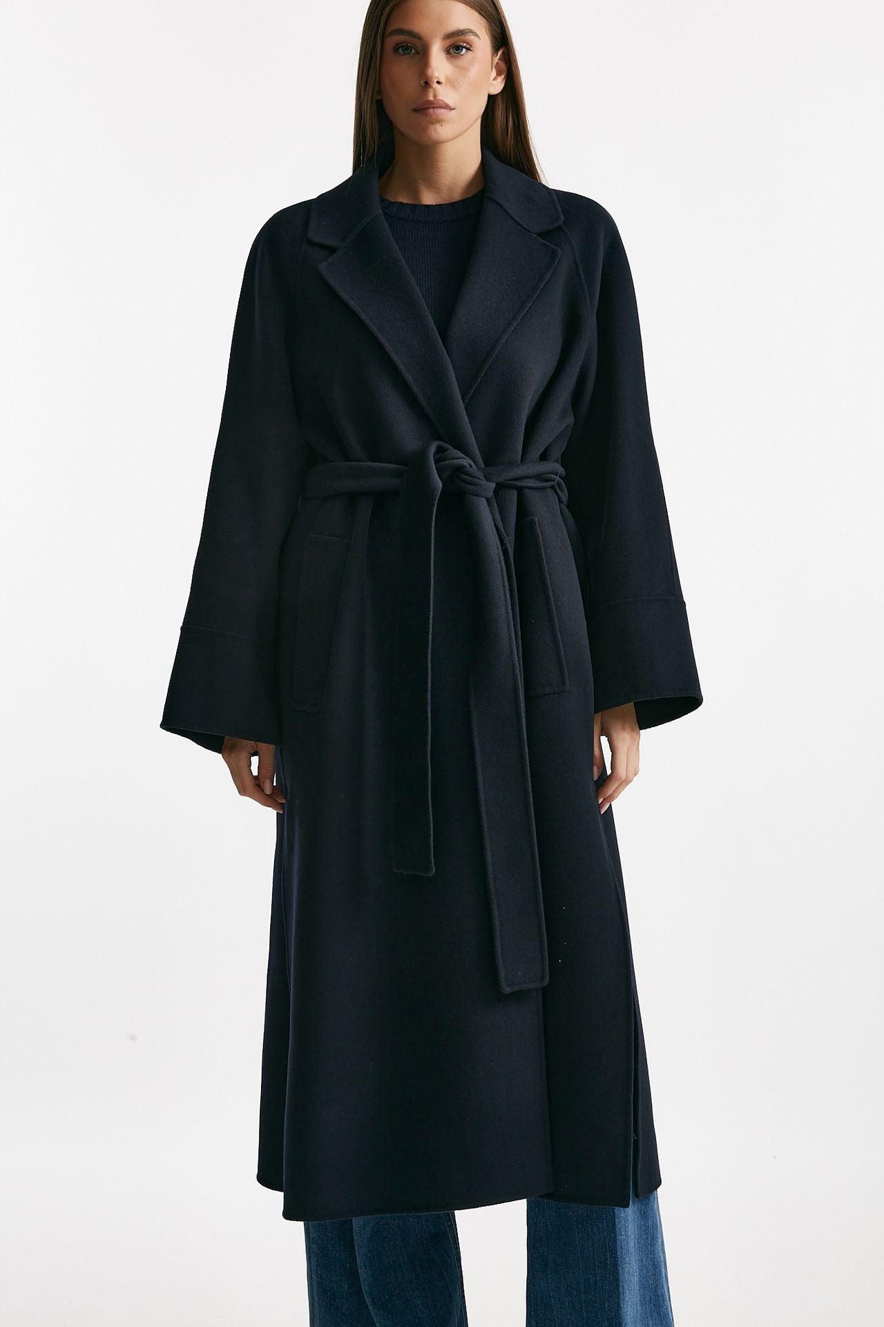 Cappotto lungo AGATA in lana blu women Max mara s - 8