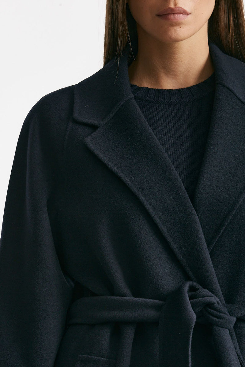 Cappotto lungo AGATA in lana blu women Max mara s - 9