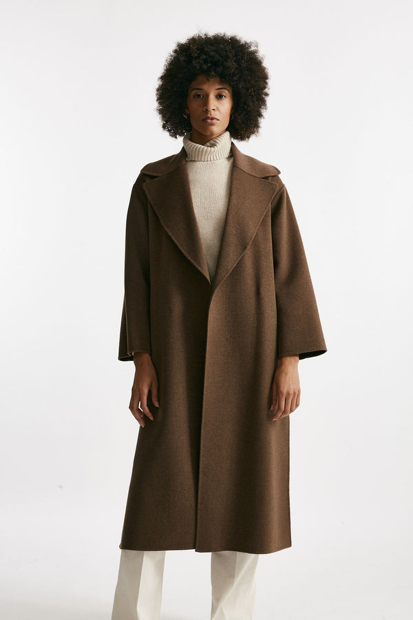 Cappotto a vestaglia CUORE in lana nocciola women Max mara s