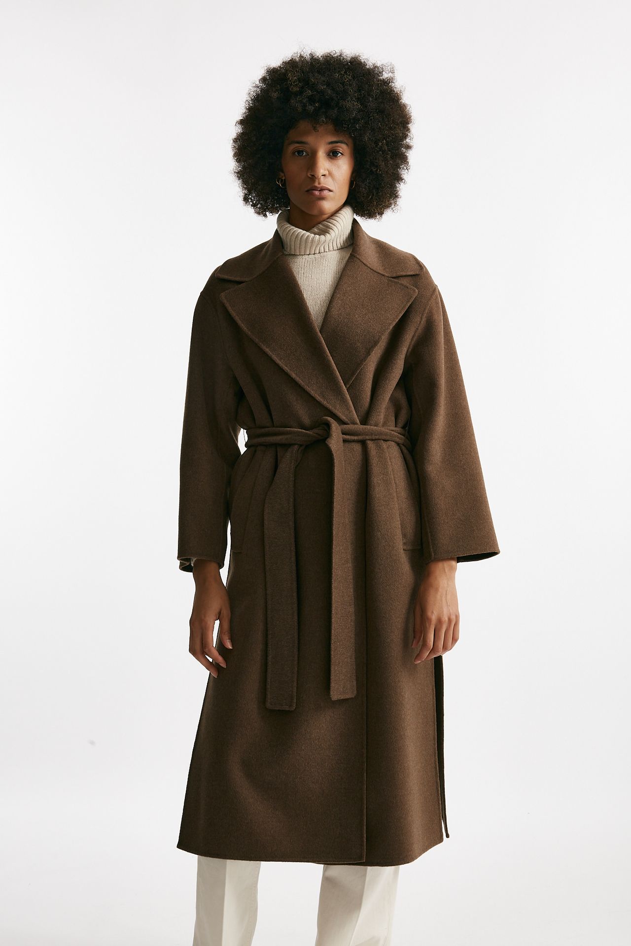 Cappotto a vestaglia CUORE in lana nocciola women Max mara s - 5