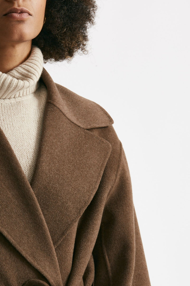 Cappotto a vestaglia CUORE in lana nocciola women Max mara s - 6