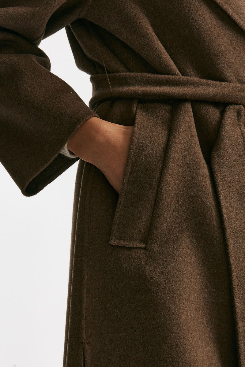 Cappotto a vestaglia CUORE in lana nocciola women Max mara s - 8